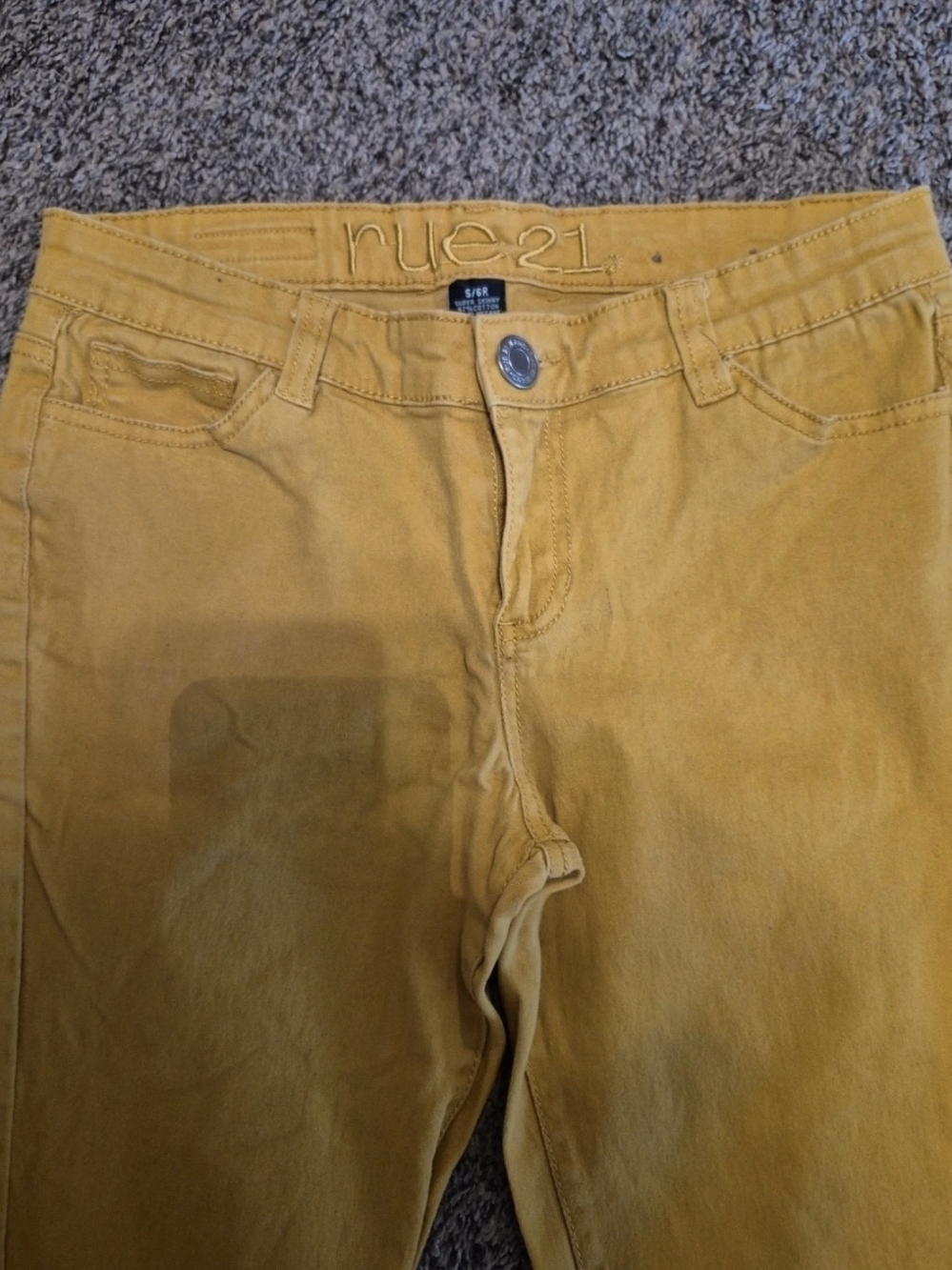 Rue21 Women's Mustard Yellow Skinny Jeans